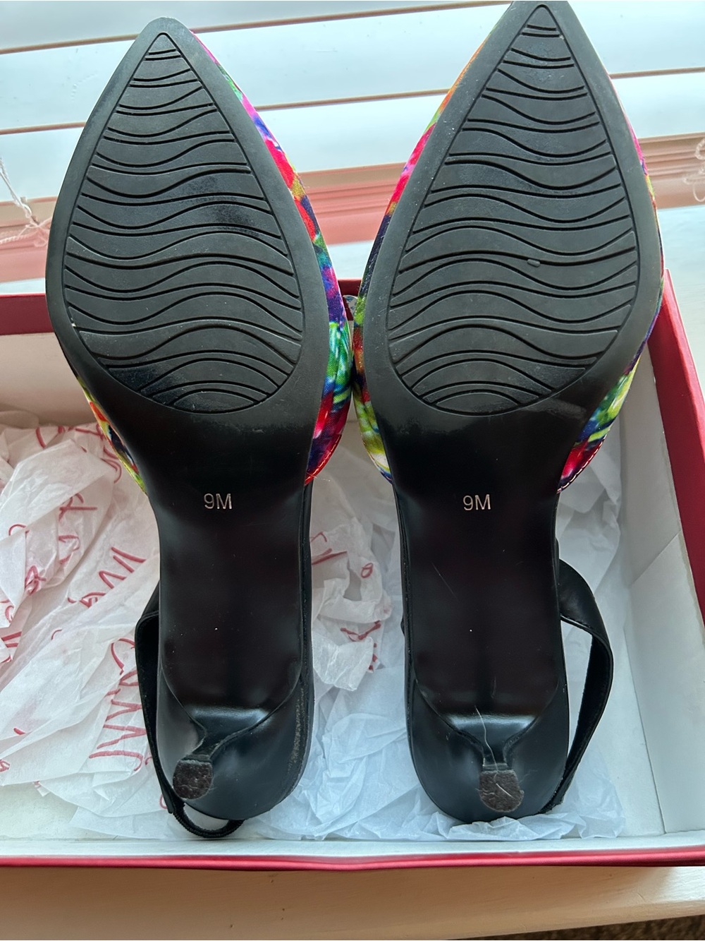 Impo Floral Pointed Slingback Heels in Multicolor - Picture 5 of 6